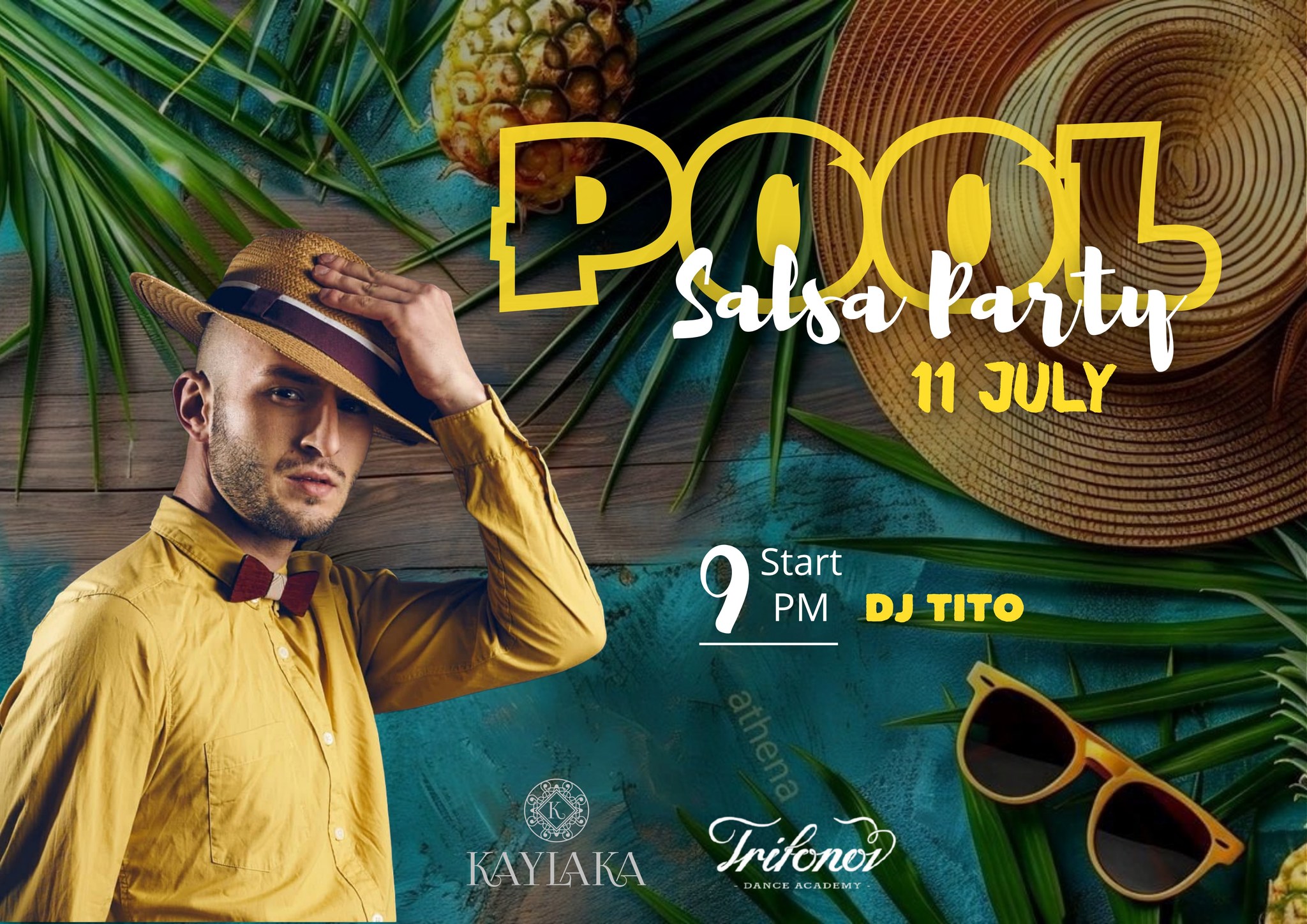 🔥Pool Salsa Party Beach bar Kaylaka Trifonov dance academy 🔥