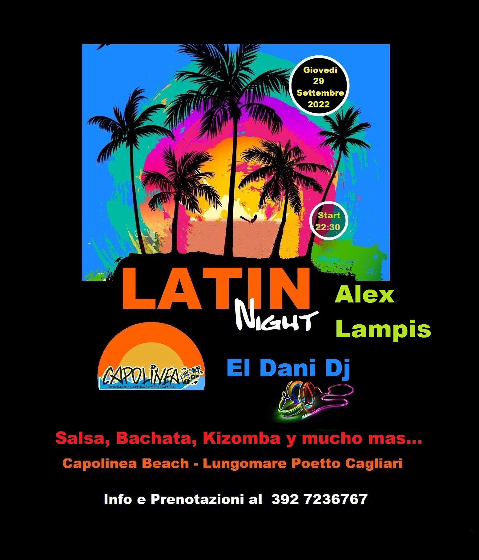 Il Giovedì Latino del Capolinea Beach dalle 22:30.