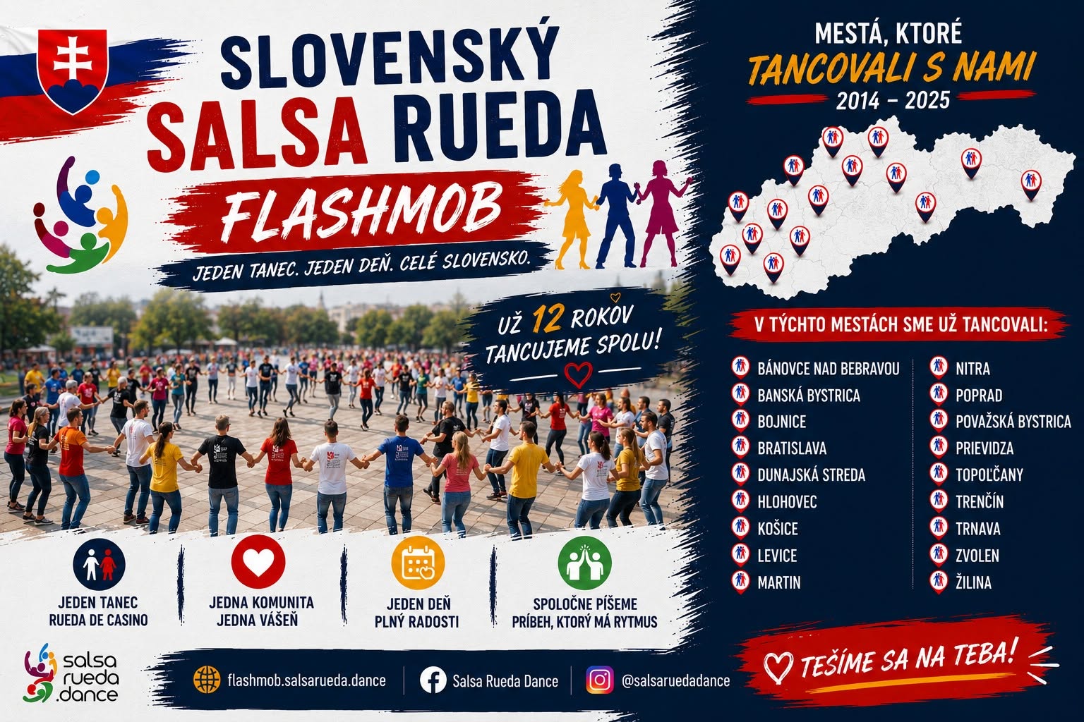 Slovenský Salsa Rueda Flashmob 2026