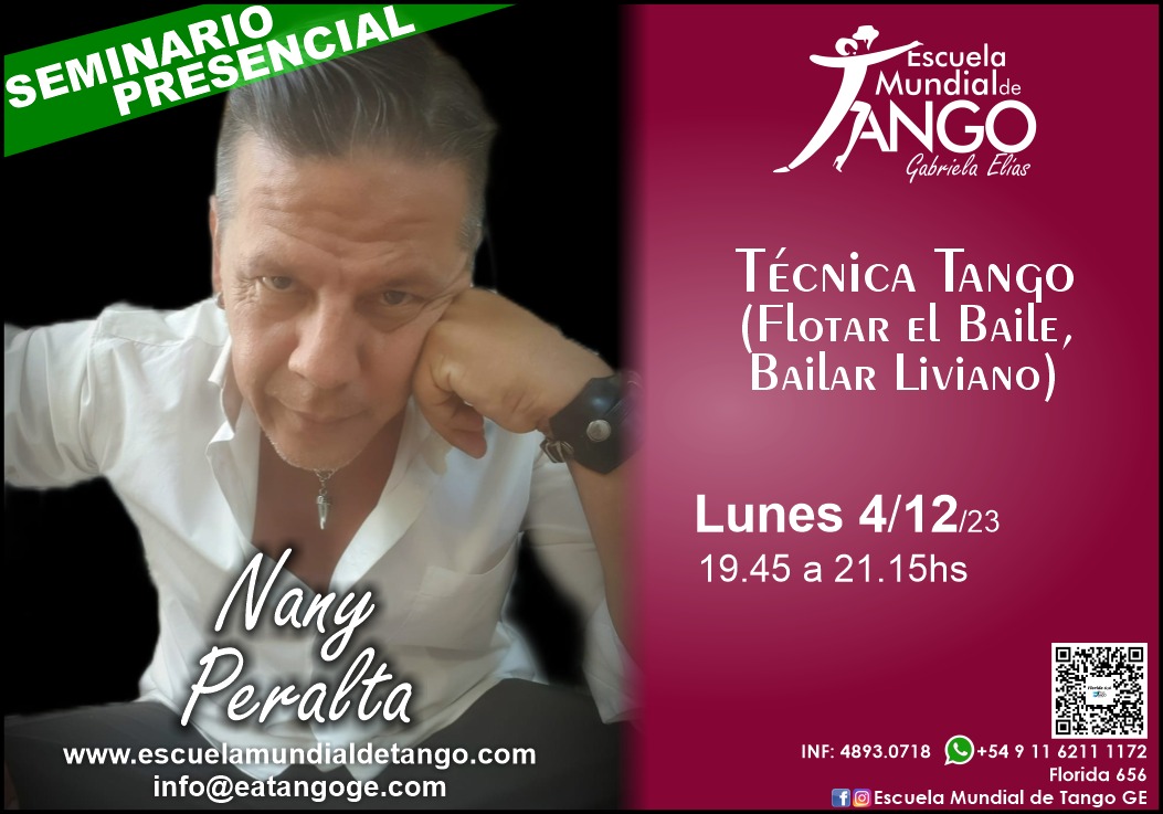 Seminario Nany Peralta Lun_04_dic_ Como Bailar Liviano, flotando en el Baile"