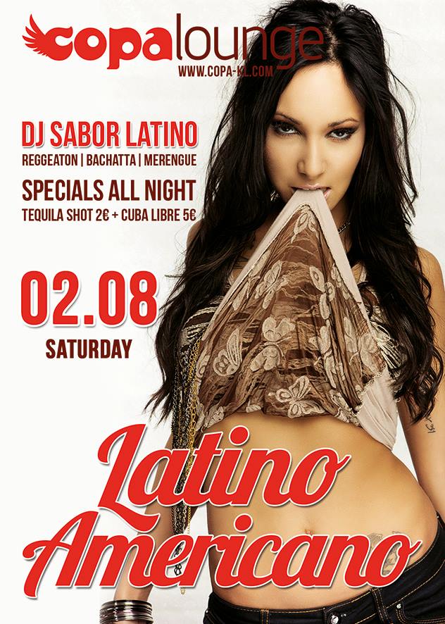 August LATINO AMERICANO Party!!!!…in the mix Dj Sabor Latino!!!