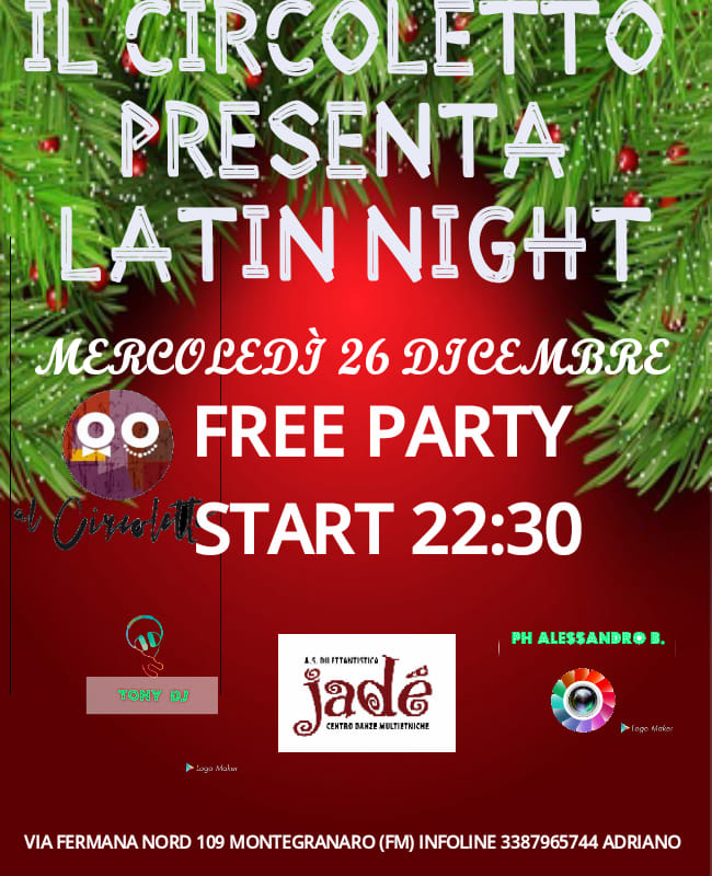 IL CIRCOLETTO PRESENTA IL MERCOLEDÌ LATIN NIGHT