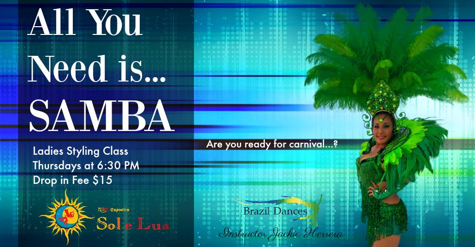 Thursdays Samba Class - Ladies Styling Carnival Style