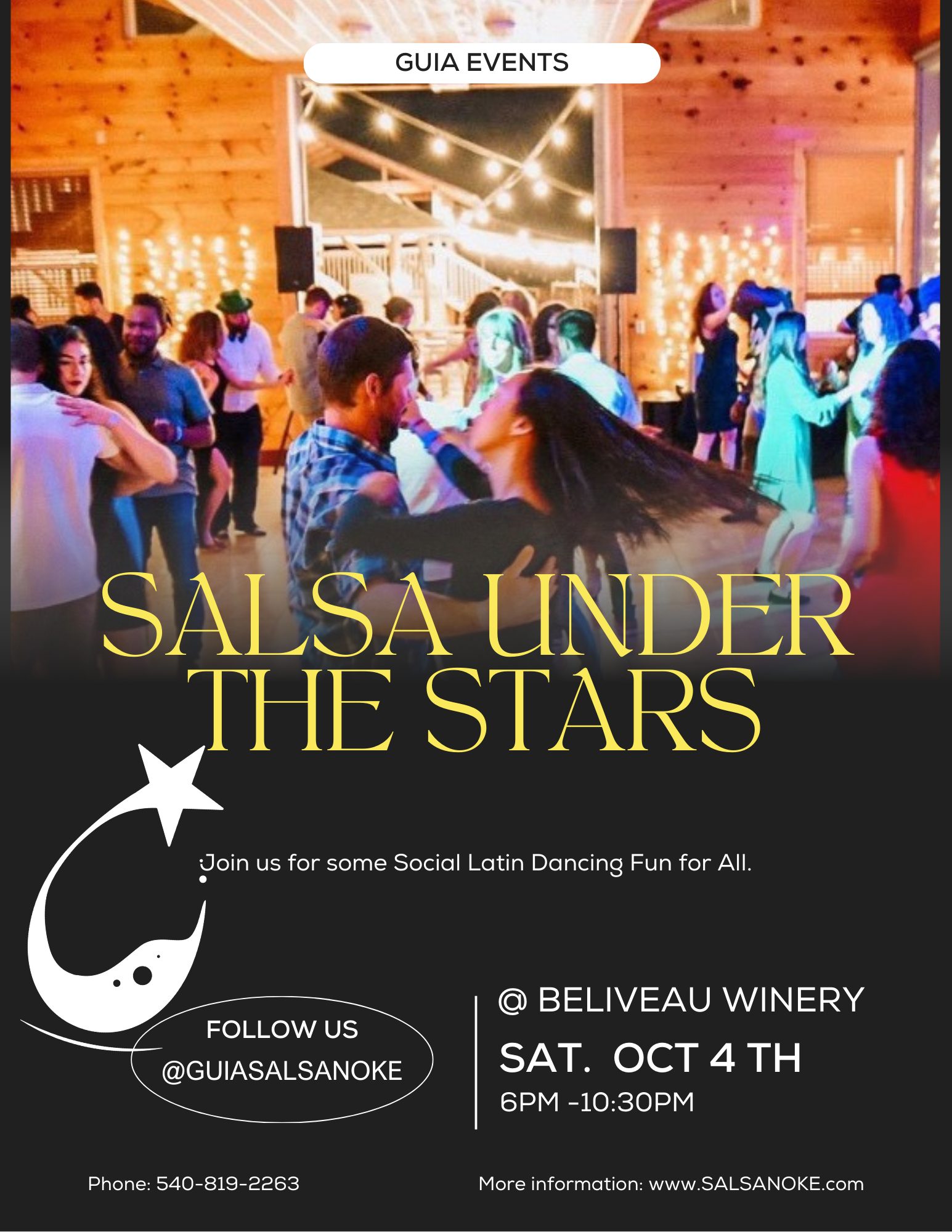 Salsa Under the Stars at Beliveau Winery
