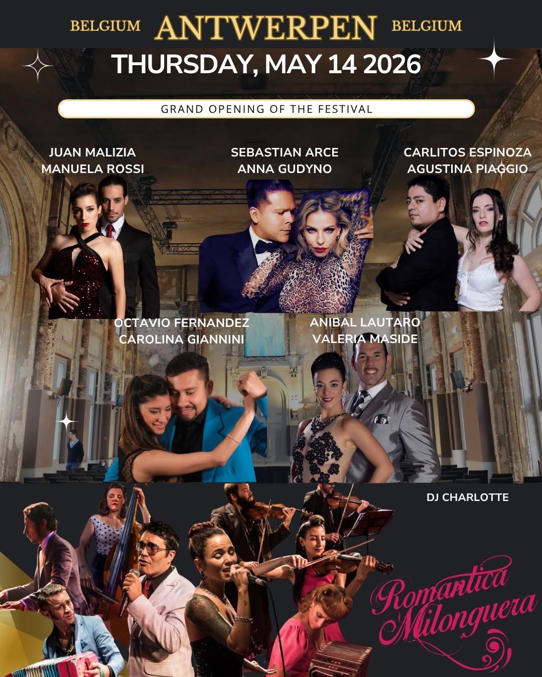 Antwerp Tango Festival 2026 : THURSDAY, May 14