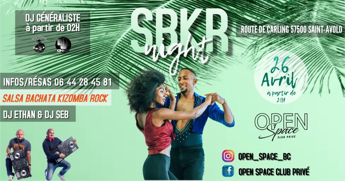SOIRÉE SBKR 26 AVRIL (DJ ETHAN & DJ SEB)