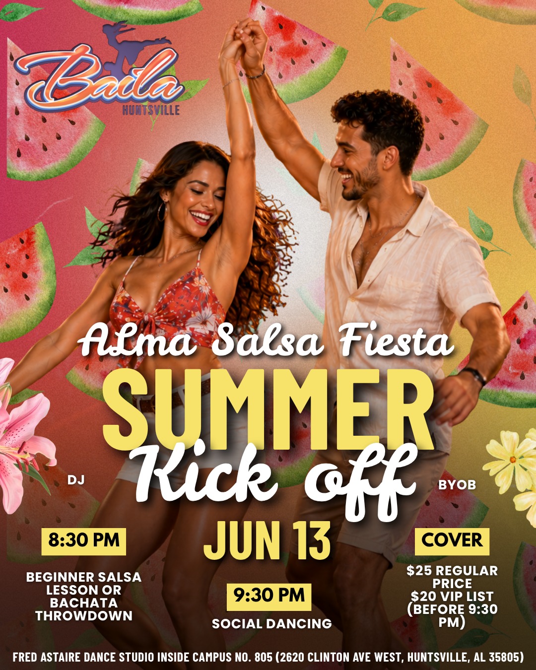 Alma Salsa Party! Summer Kick Off Edition! โ๏ธ๐