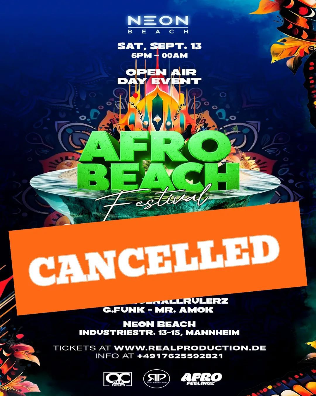 Afro Beach Festival Open Air Day Event Saturday 13 September