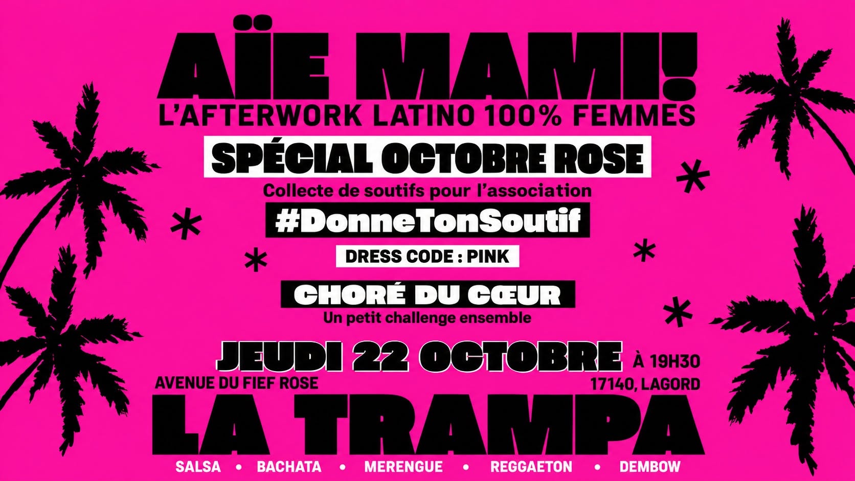 AÏE MAMI ! - 🌴 L’After Work Latino 100 % Femmes 🌴 à La Trampa