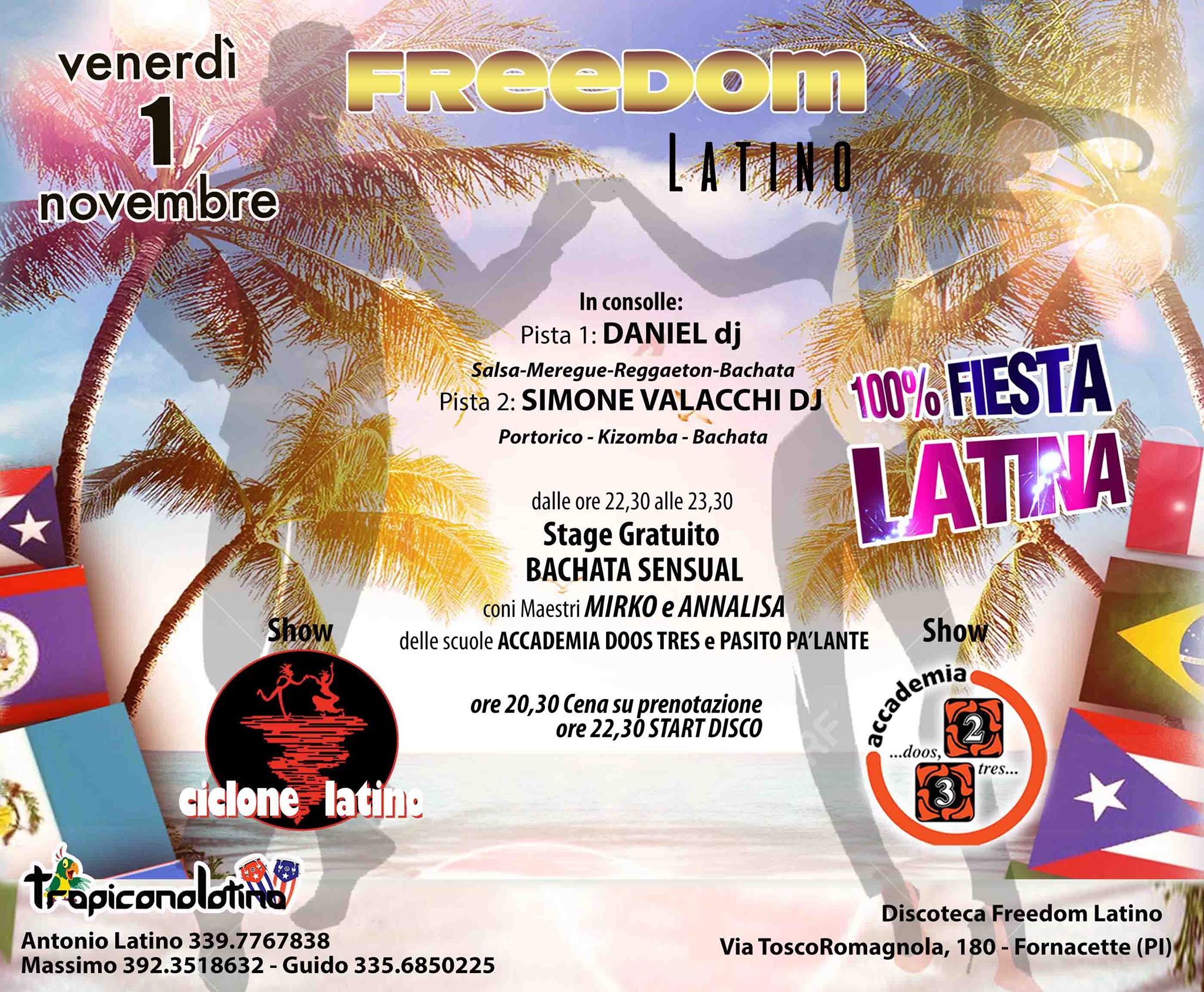 100% FestaLatina il Venerdi del Freedom