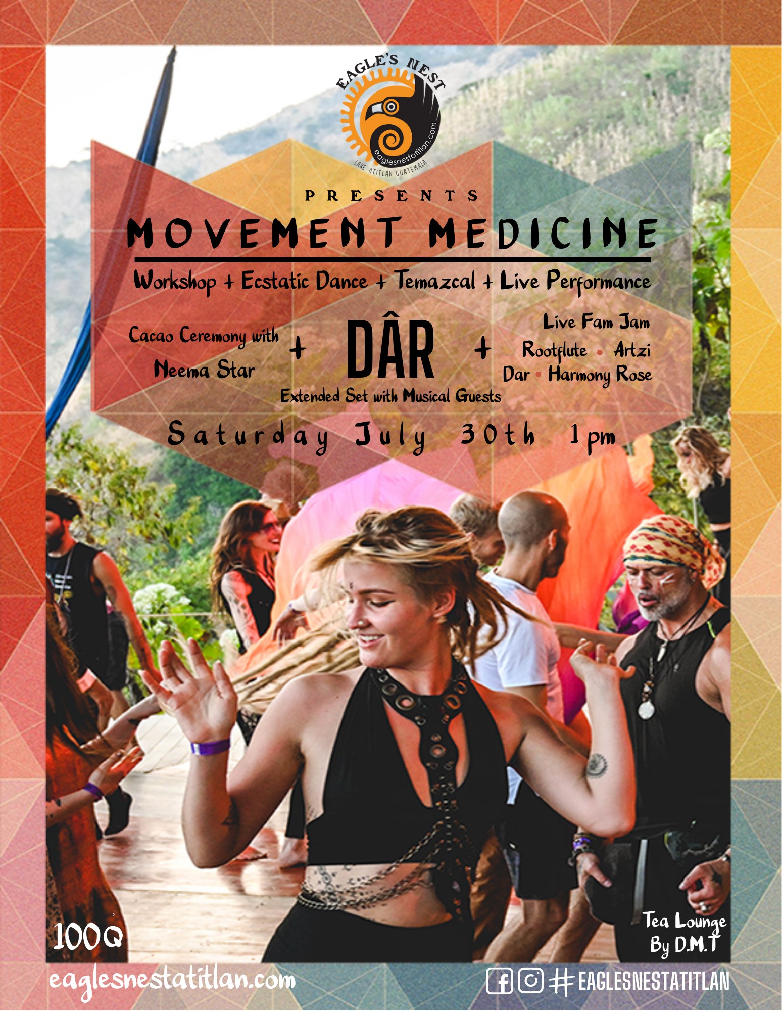Movement Medicine w DAR, Neema Star, Harmony Rose, Rootflute, Artzi, Luna & more!