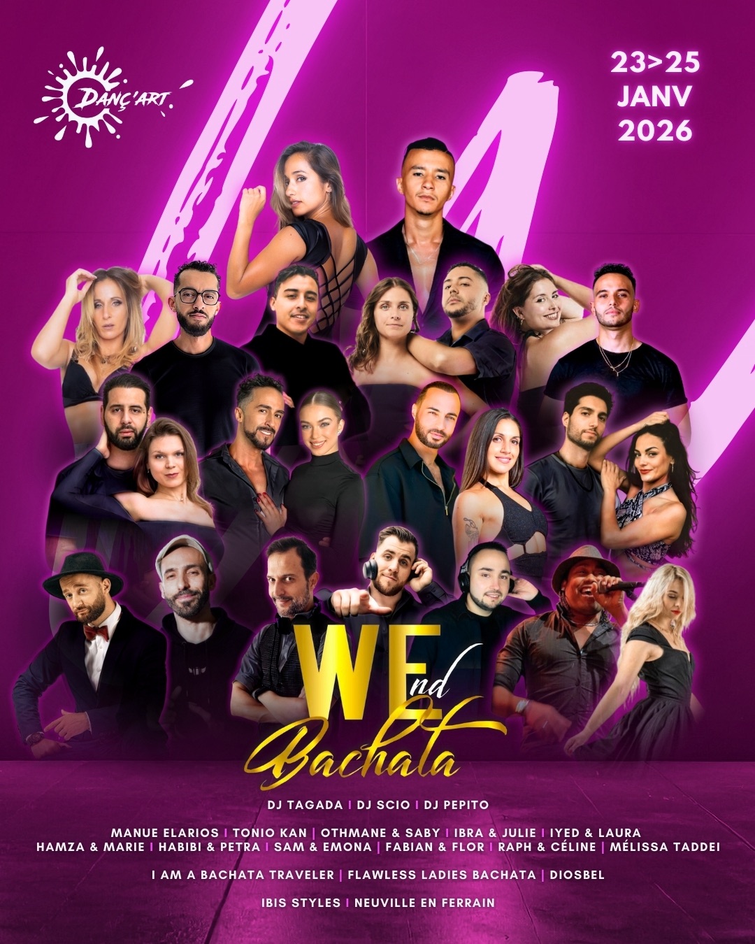 WEnd Bachata Lille ALL IN ONE 23 au 25 Janv.