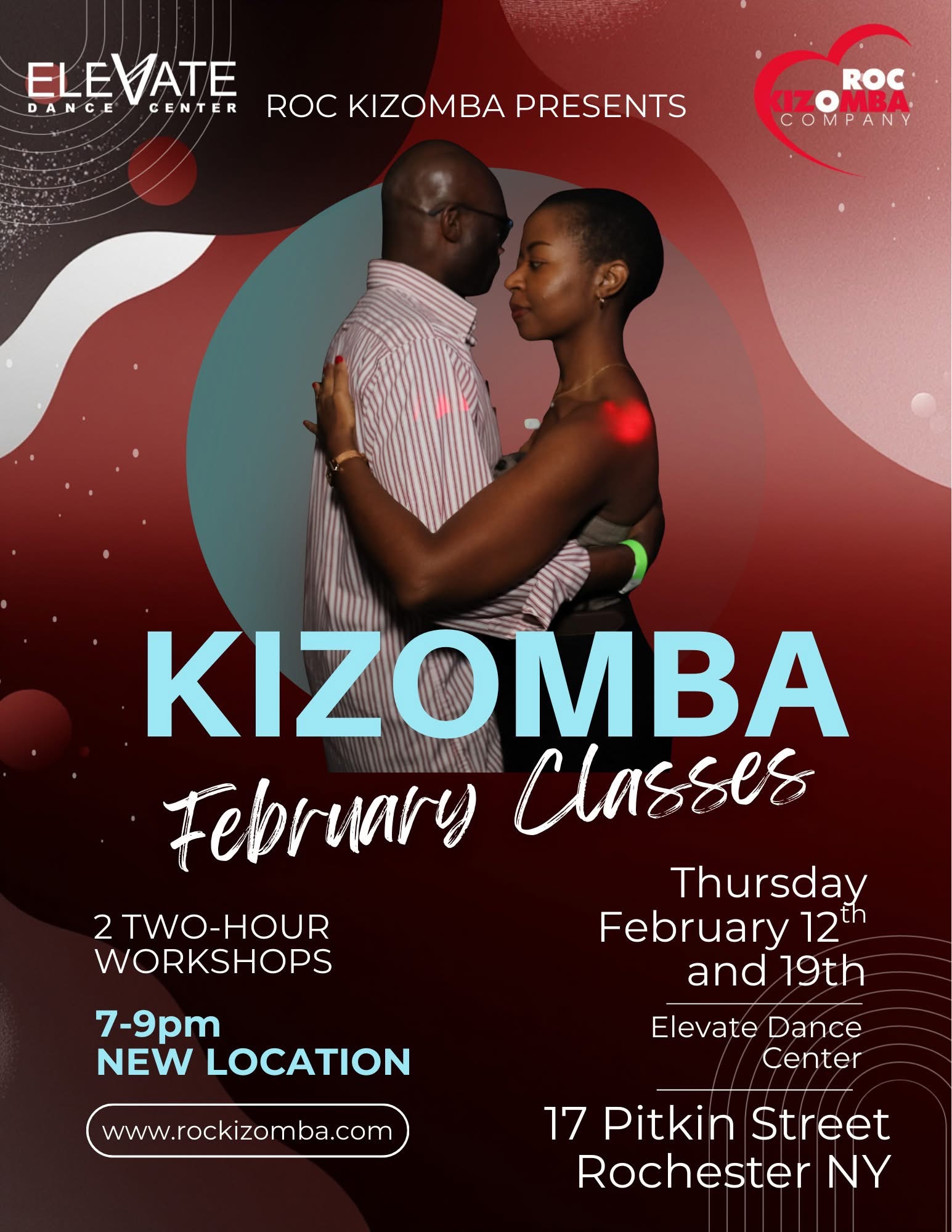 Rooted: February Kizomba Workshops - 2 12 and 2 19 - 2 hours each!