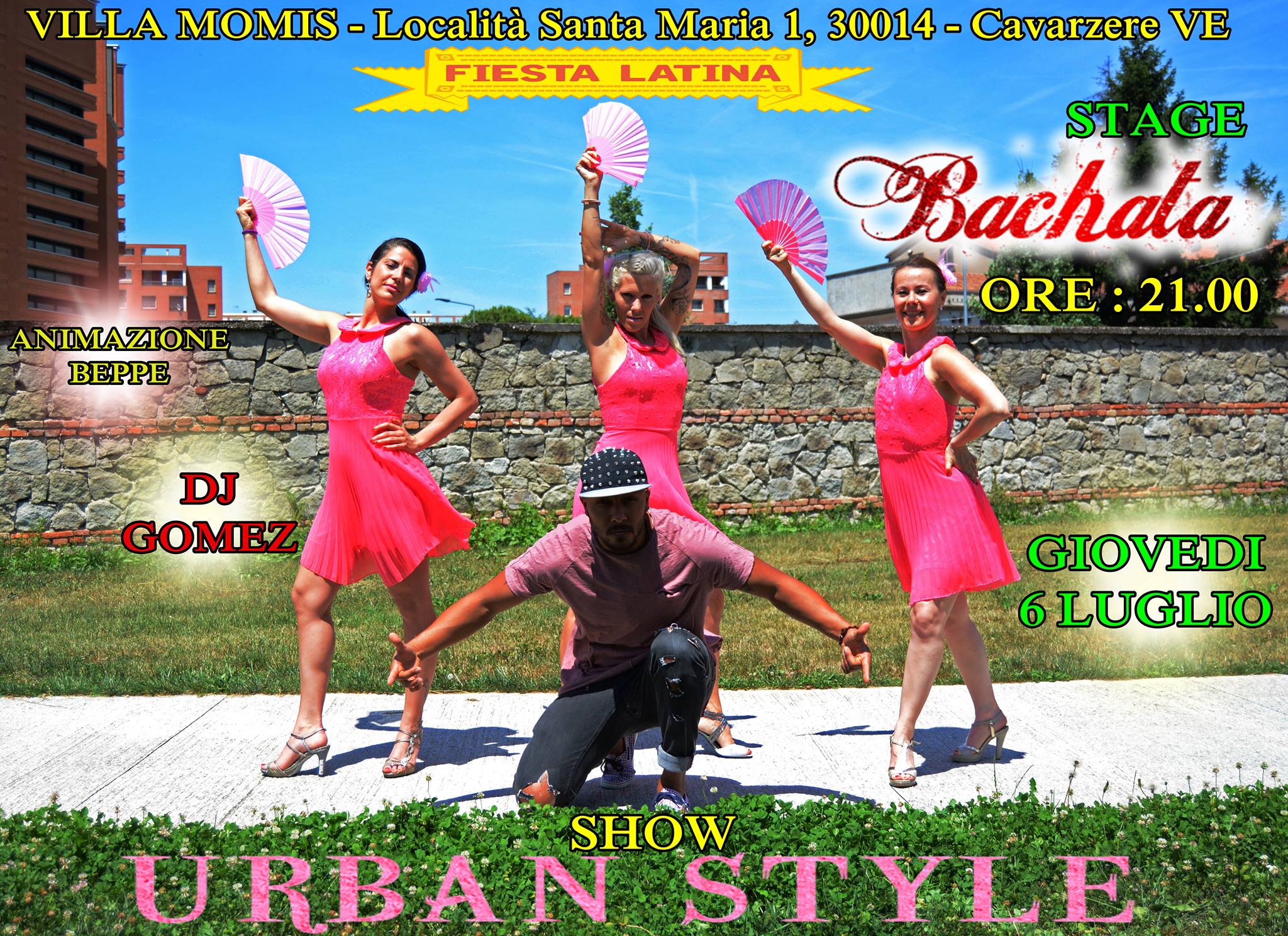 Villa Momis present: Stage Bachata & Show URBAN STYLE - 6 luglio