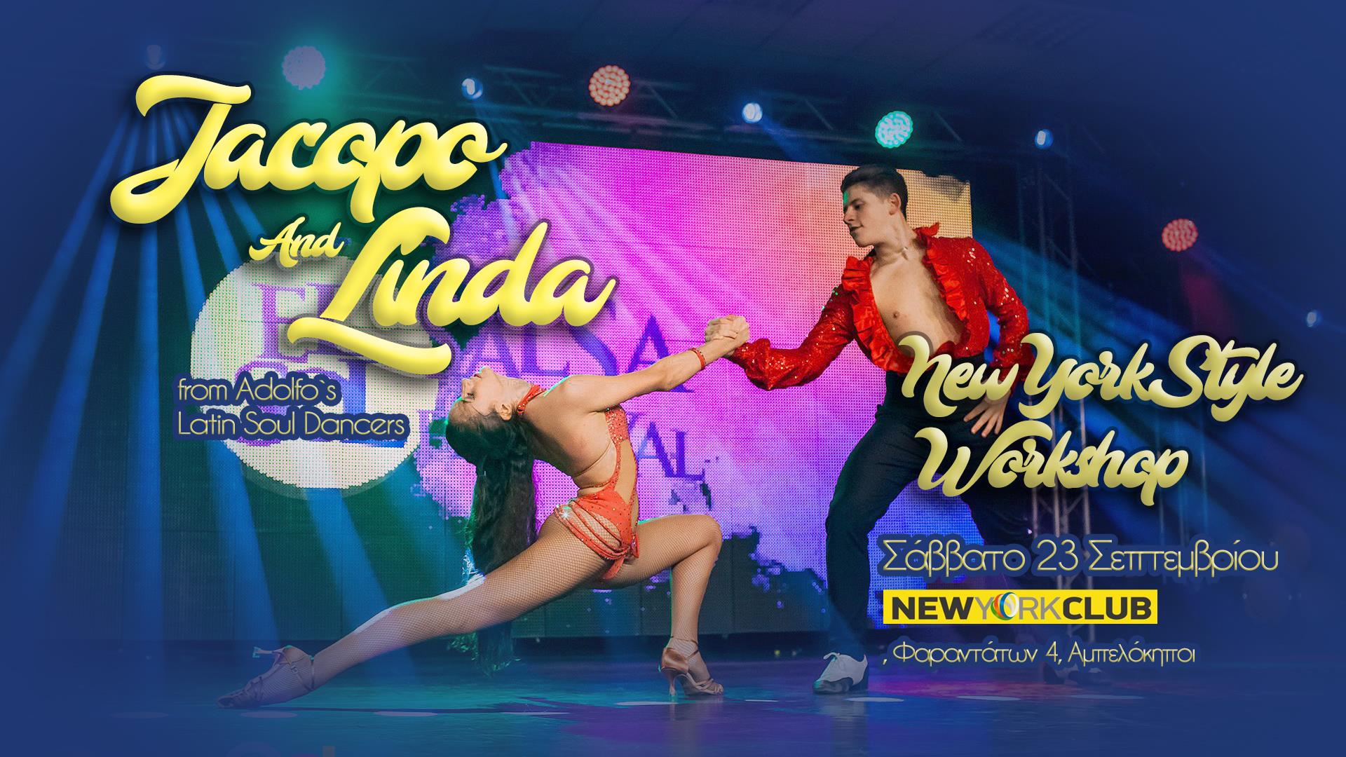 Jacopo & Linda στην Αθήνα - NY Style Salsa Workshops