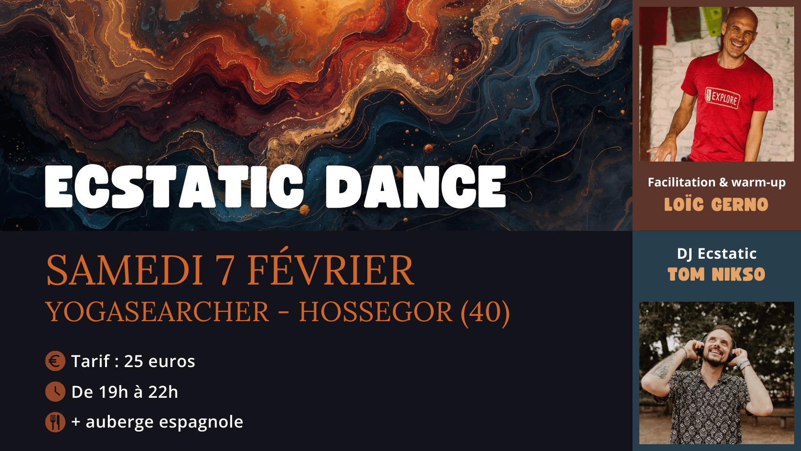 Ecstatic Dance à Hossegor avec Tom Nikso