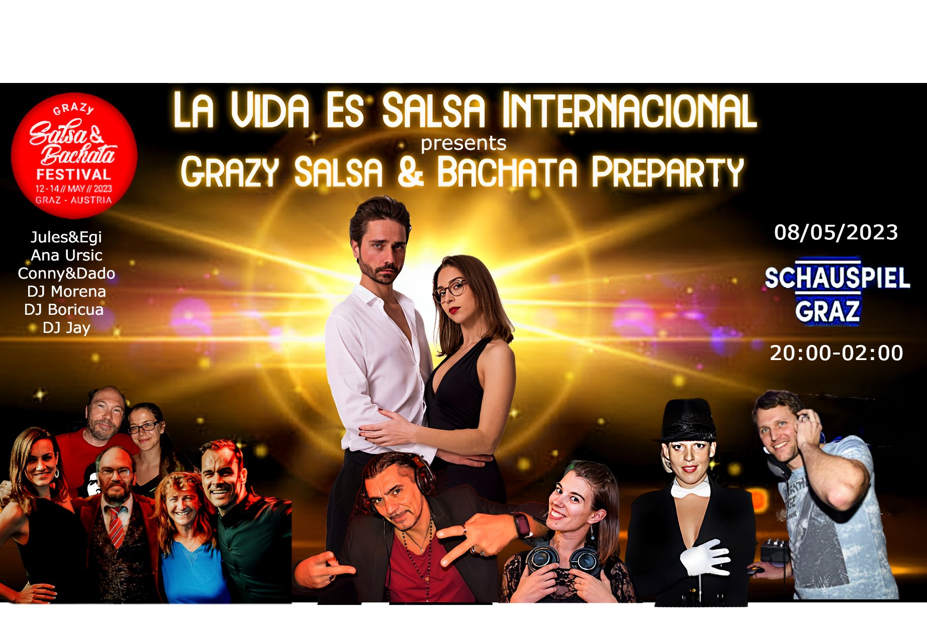 La Vida Es Salsa Internacional GrazySalsa&Bachata Preparty at the House of Arts