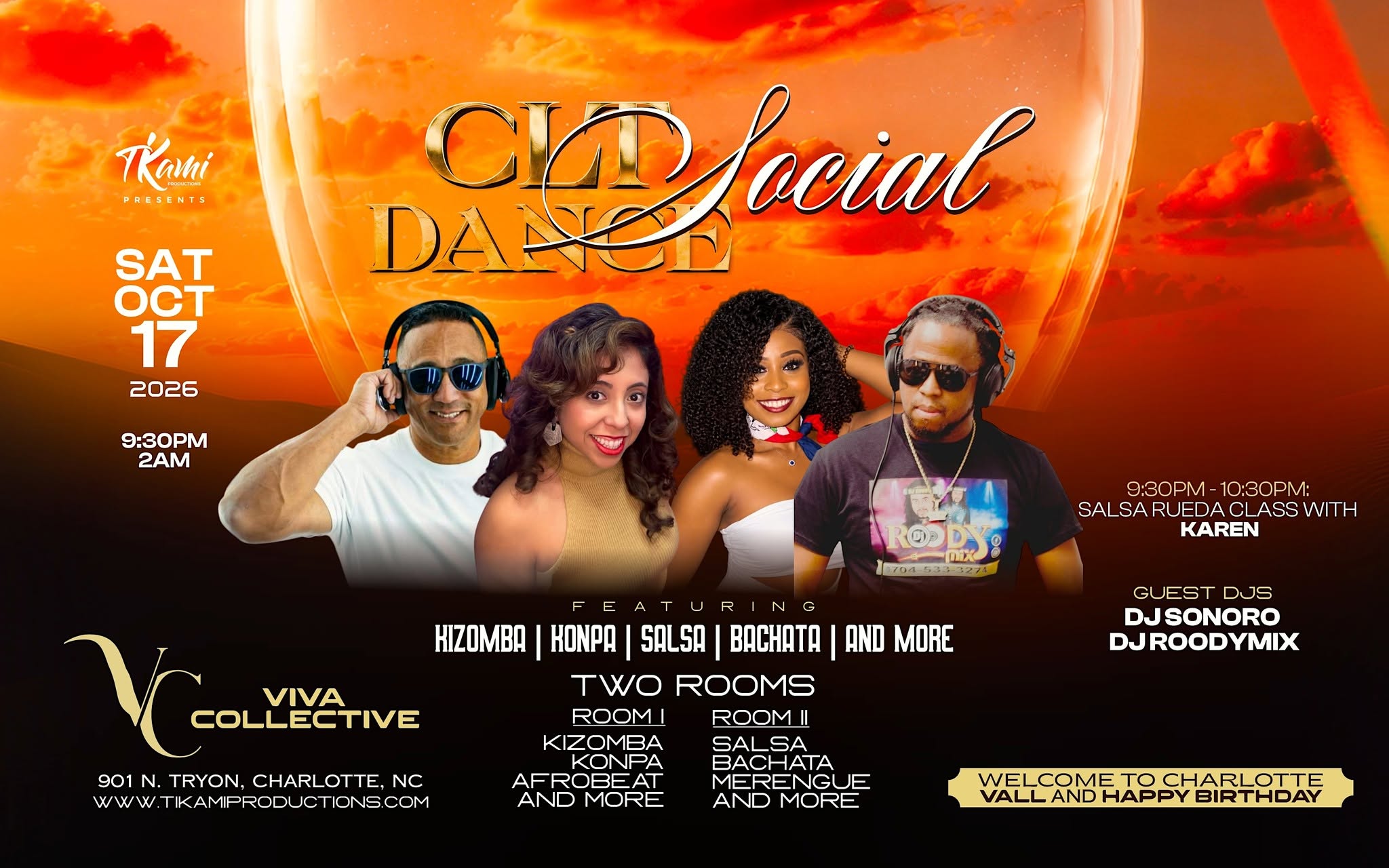 CLT DANCE SOCIAL OCTOBER 17TH