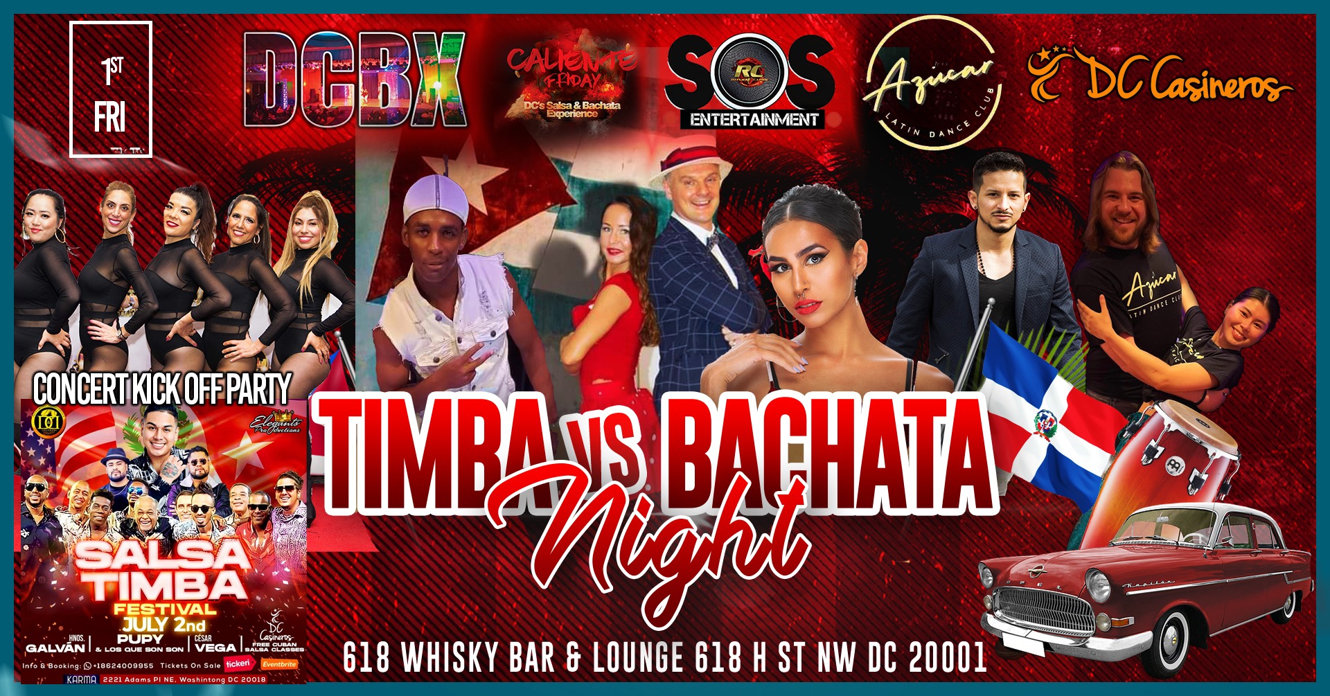 Timba vs Bachata NO 3 with Raul Ukrainian Cuban Dance Stars Cubila B.A.D. Frankie Noelia GMU Azucar