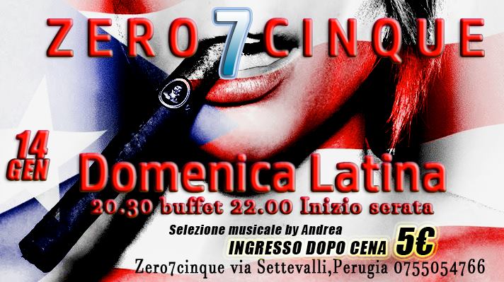 Zero7cinque Domenica Latina 14 Gennaio