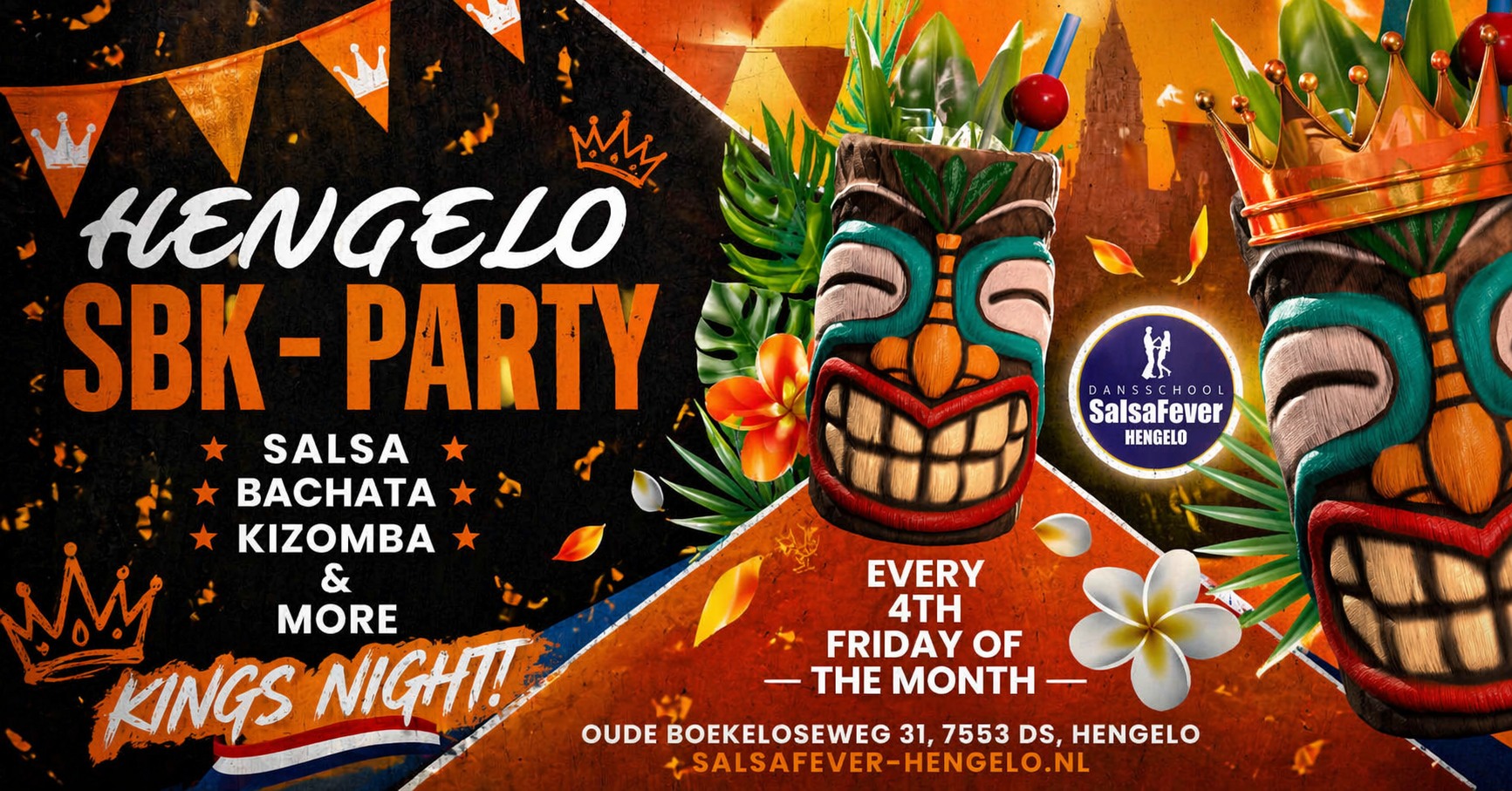 HENGELO Pre-Celebration Kings Night Salsa, Bachata, Kizomba And More