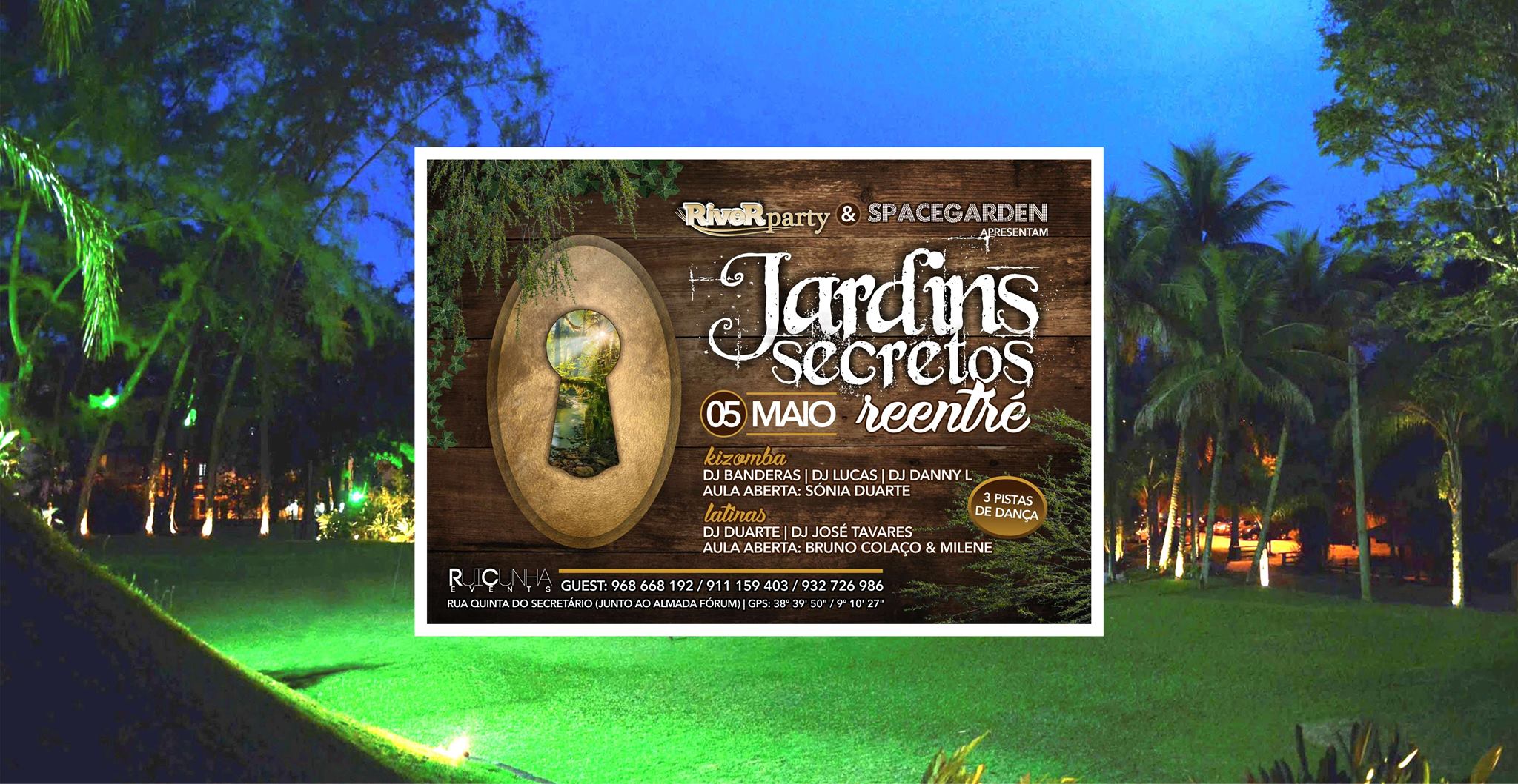 Hoje - Rentrée RIVER PARTY Jardins Secretos no Spacegarden