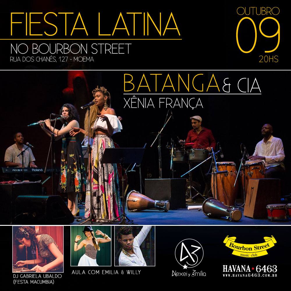 Fiesta Latina no Bourbon Street apresenta: