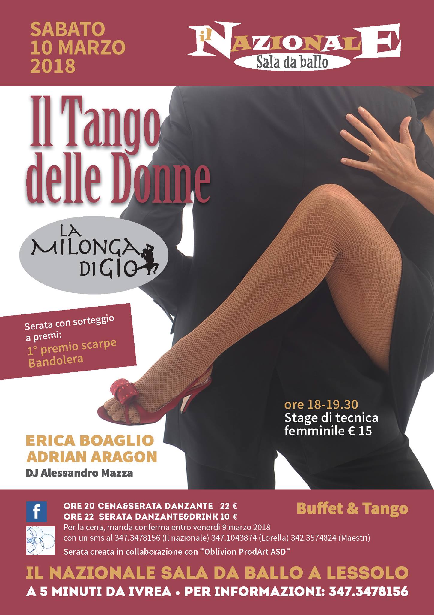IL TANGO di marzo dedicato alle DONNE