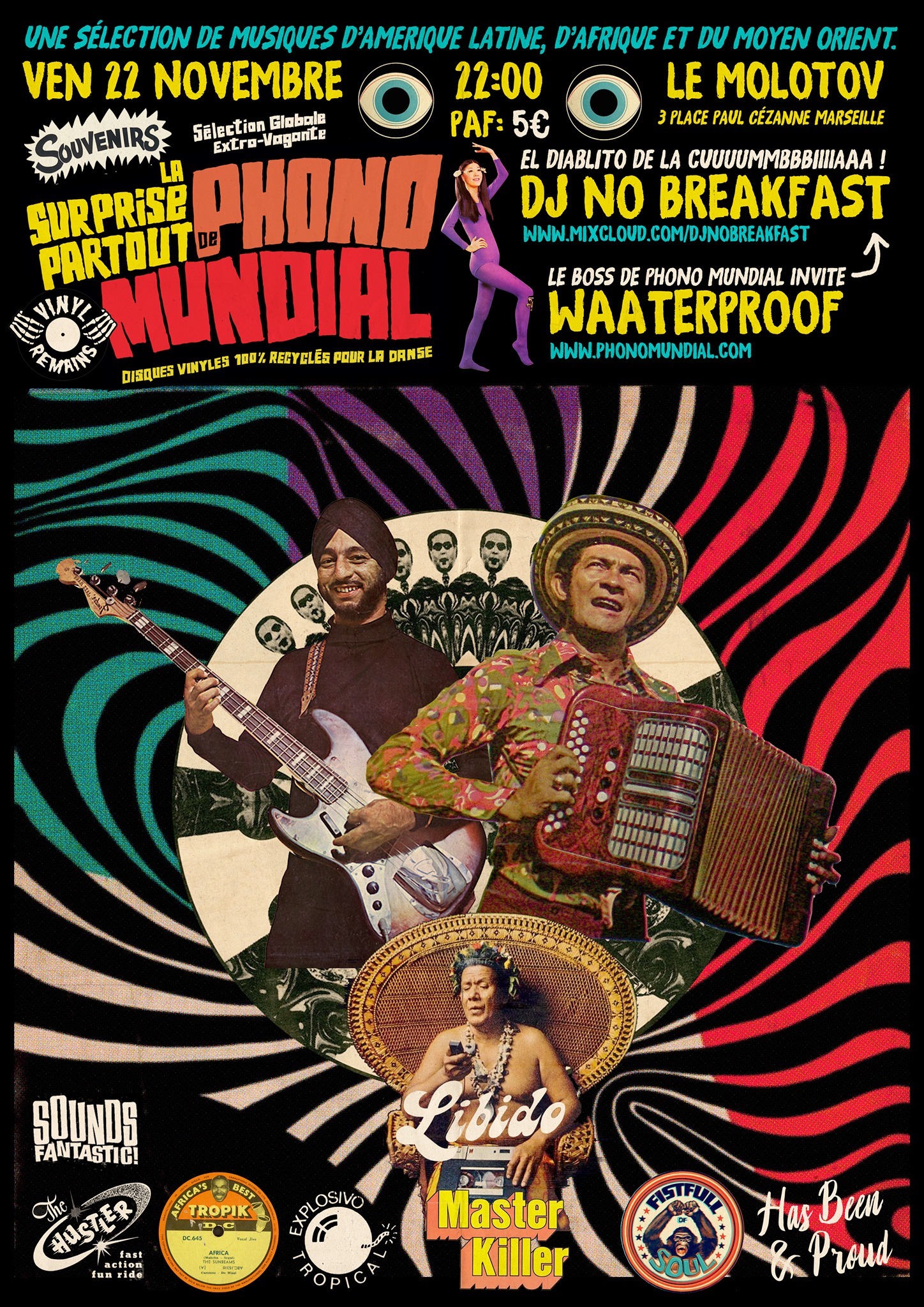 Phono Mundial invite Dj No Breakfast au Molotov le 22.11.2019