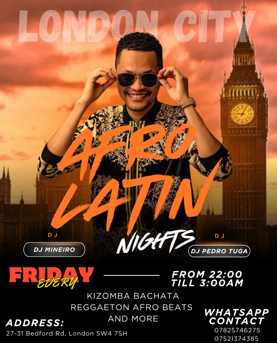 AFRO LATIN NIGHTS BY DJ MINEIRO
