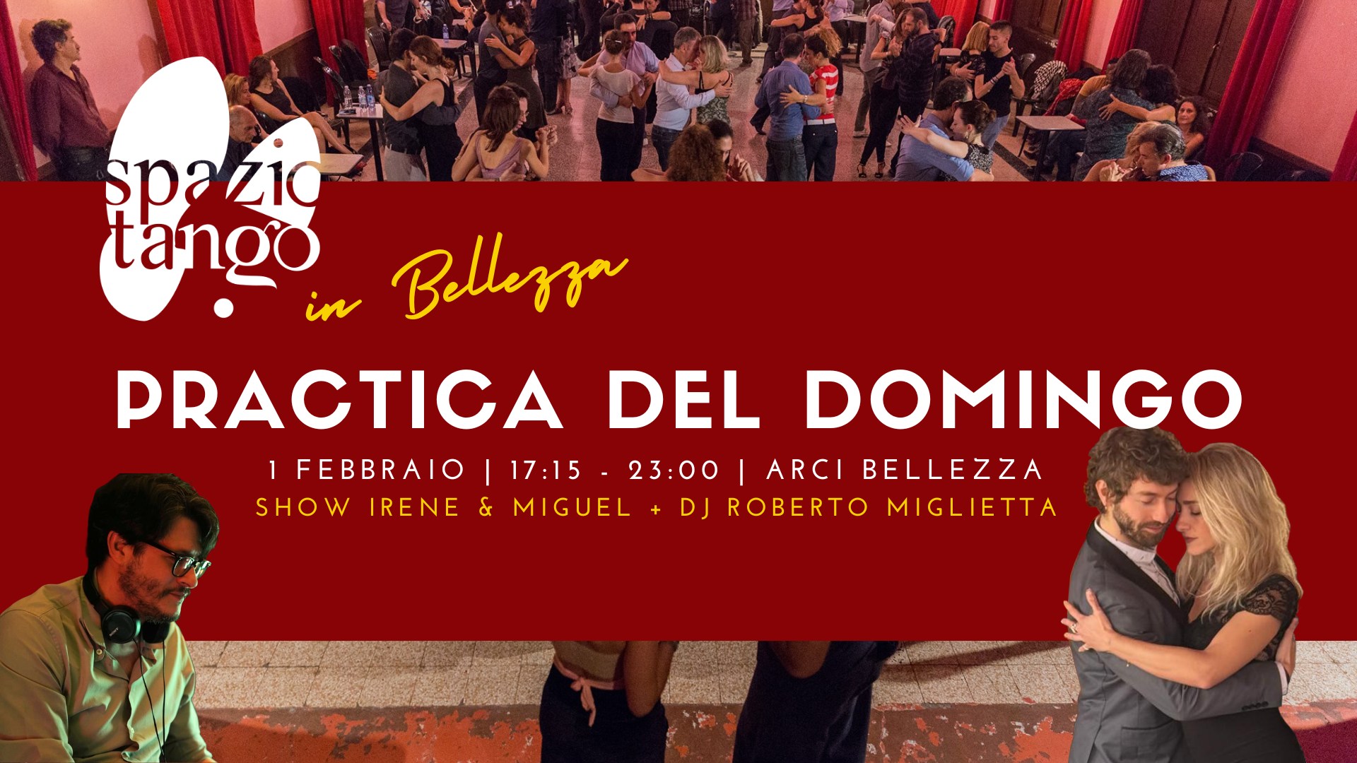 Practica del Domingo... con Show! Irene Trenzas & Miguel Gallego Dj Roberto Miglietta