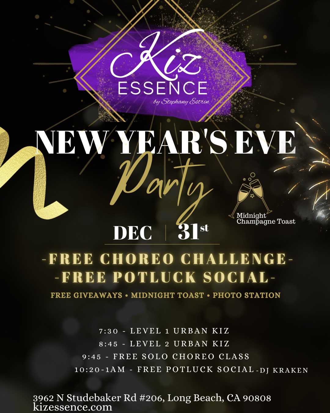 New Years Eve🥂FREE EVENT with Kiz Essence✨