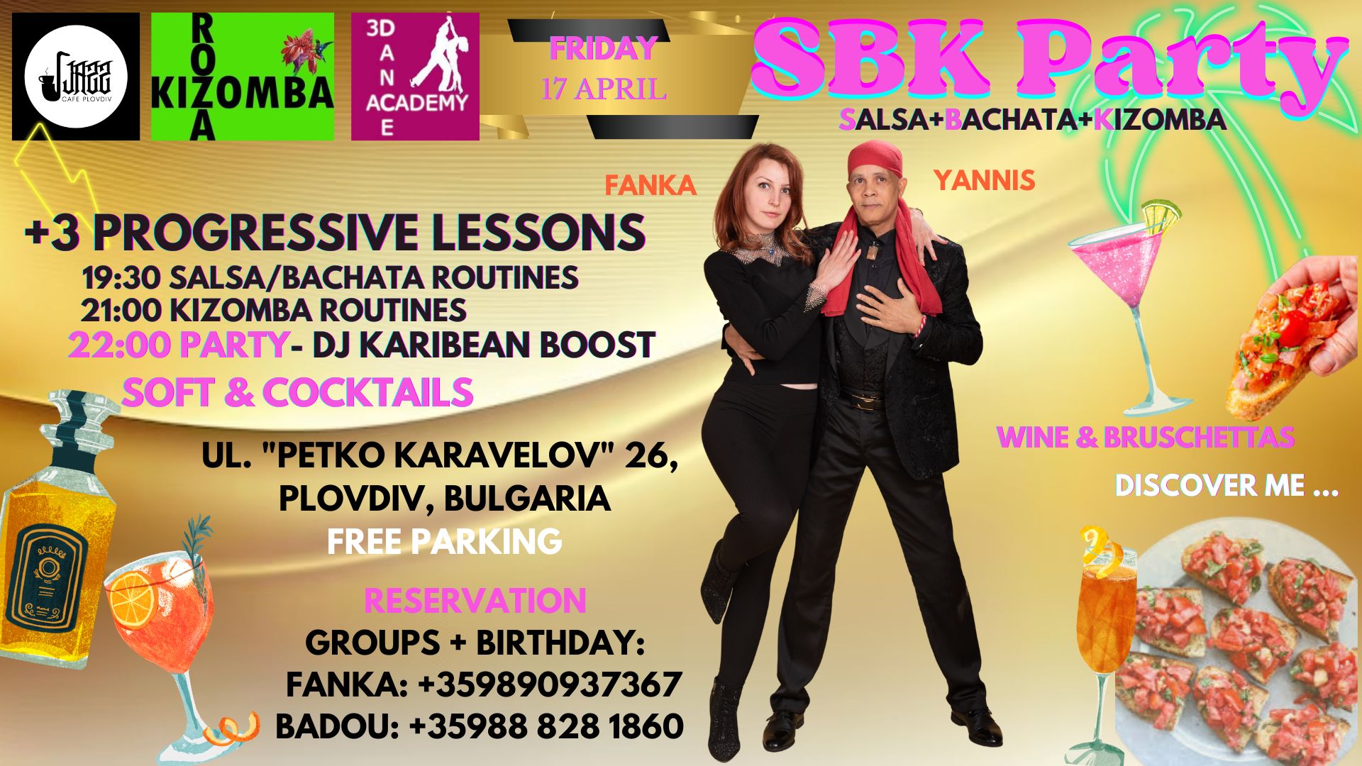 SBK Party + 3 Progressive Lessons at Jazz Cafe