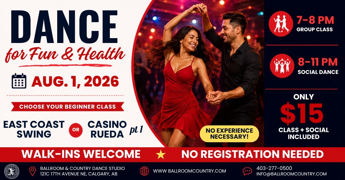 Dance for Fun & Health: East Coast Swing & Casino Rueda
