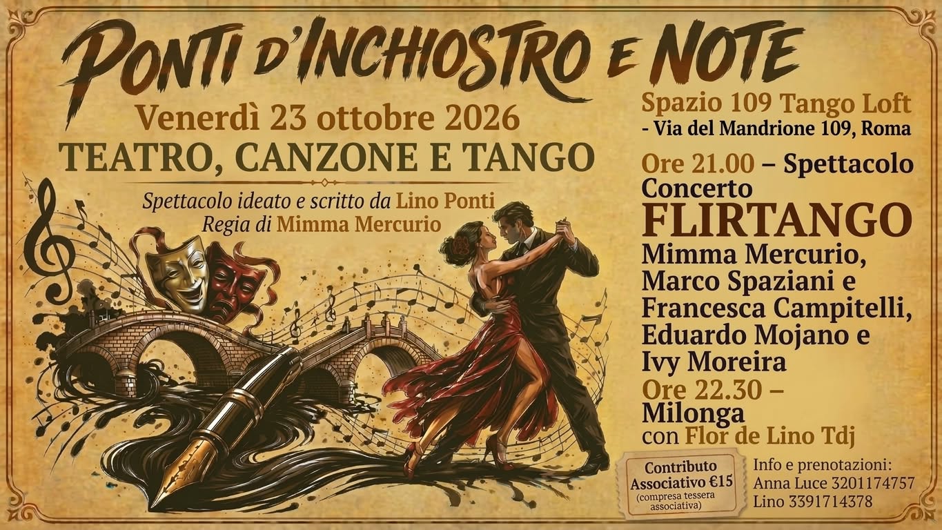 PONTI D'INCHIOSTRO E NOTE Tdj Flor de Lino