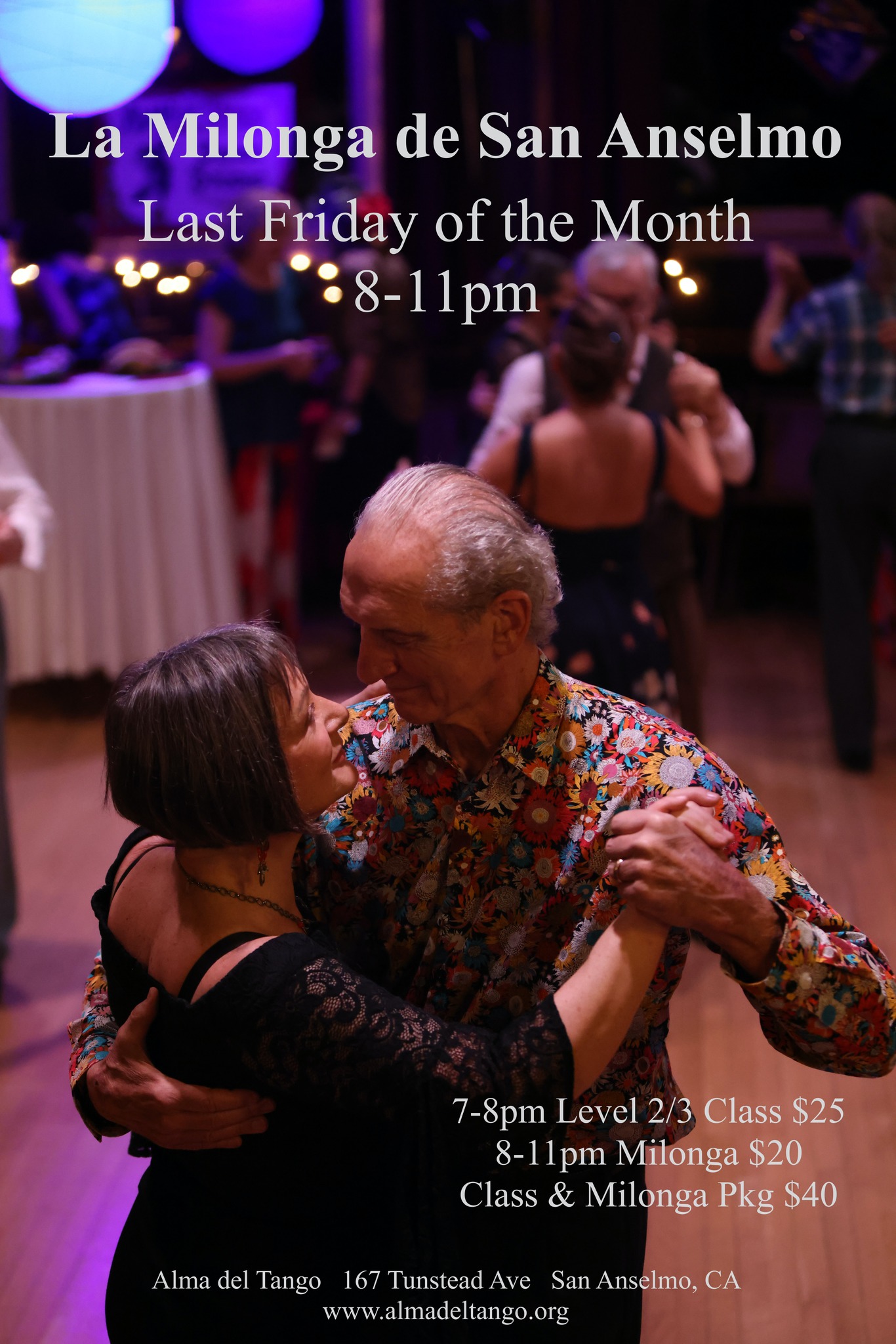 Debbie & John Class & La Milonga de San Anselmo - Thanksgiving Edition