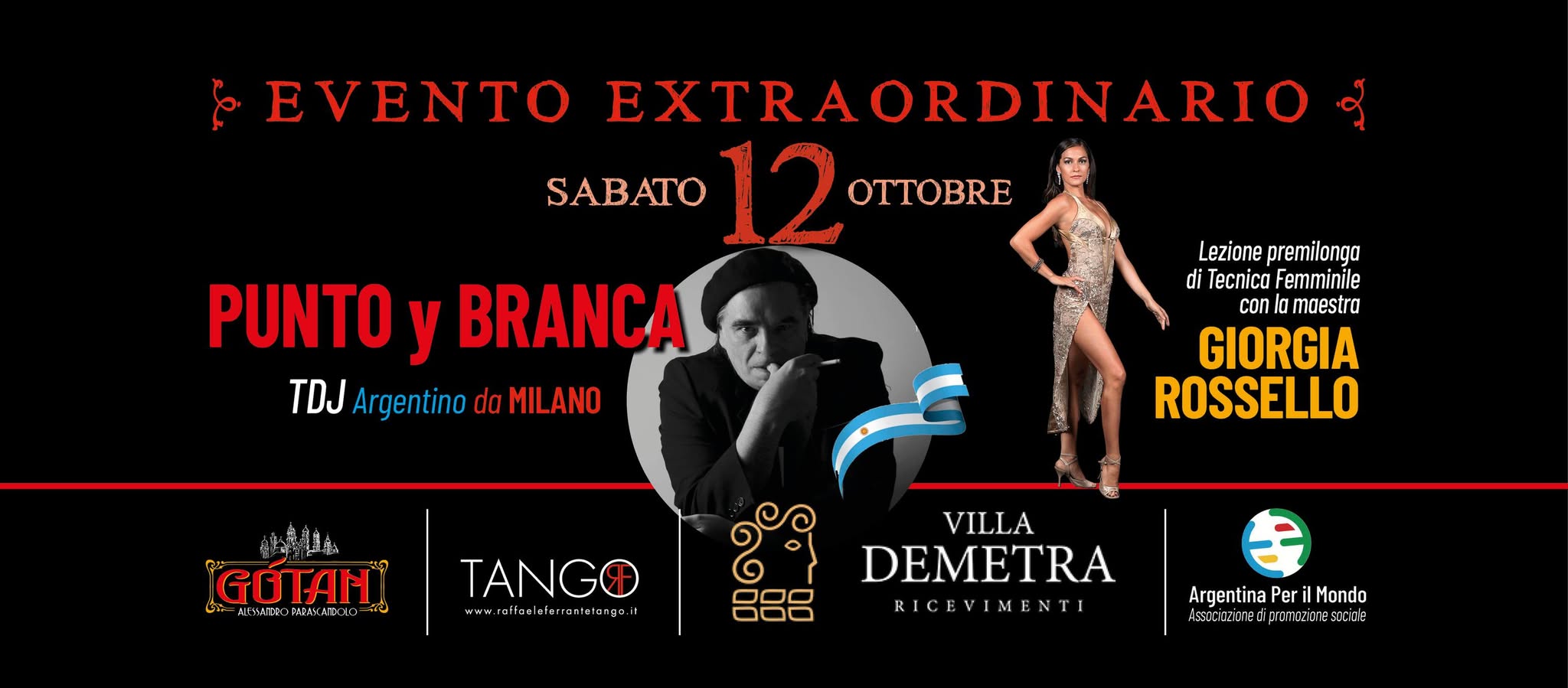 EVENTO EXTRAORDINARIO con Punto y Branca TDJ e Giorgia Rossello