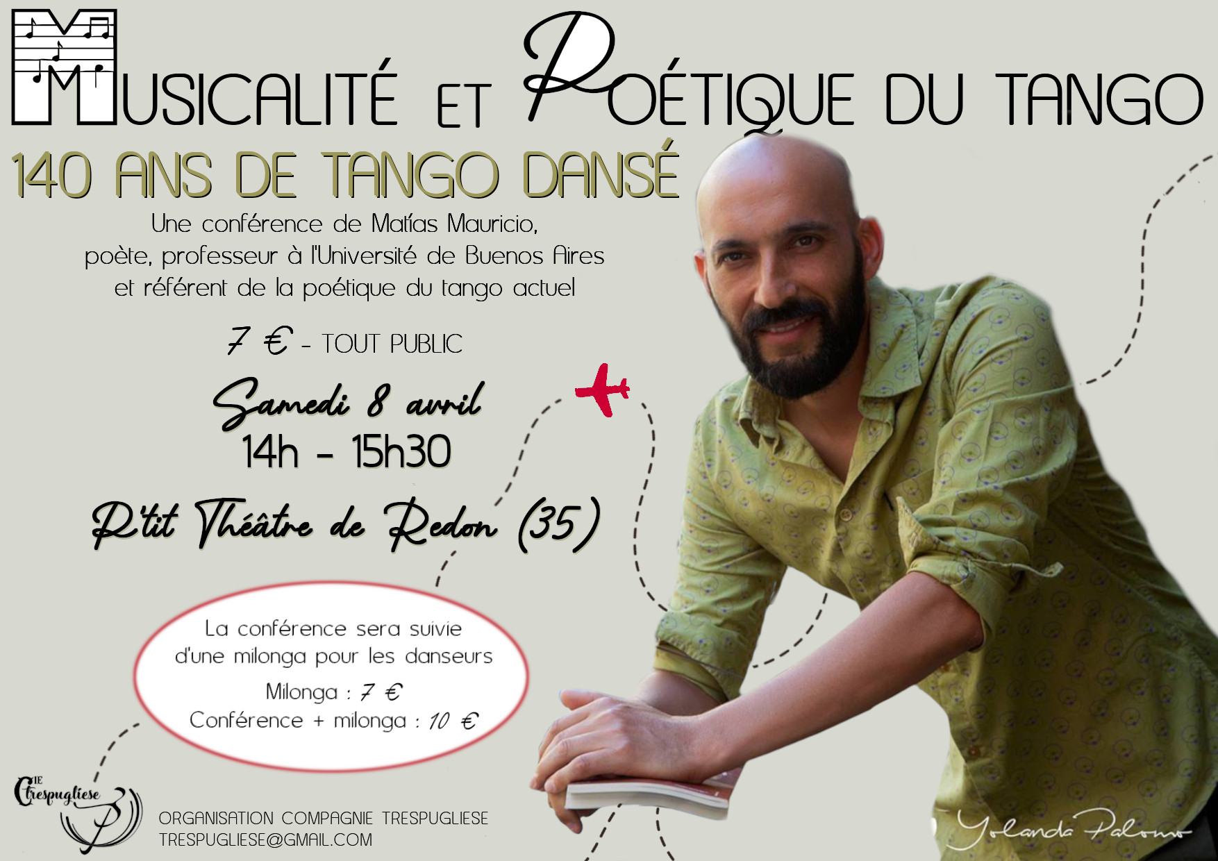 Conférence tout public "Musicalité et poétique du tango" avec Matías Mauricio
