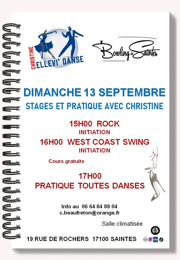 Dimanche Initiation Rock et West Coast gratuite + pratique toutes danses