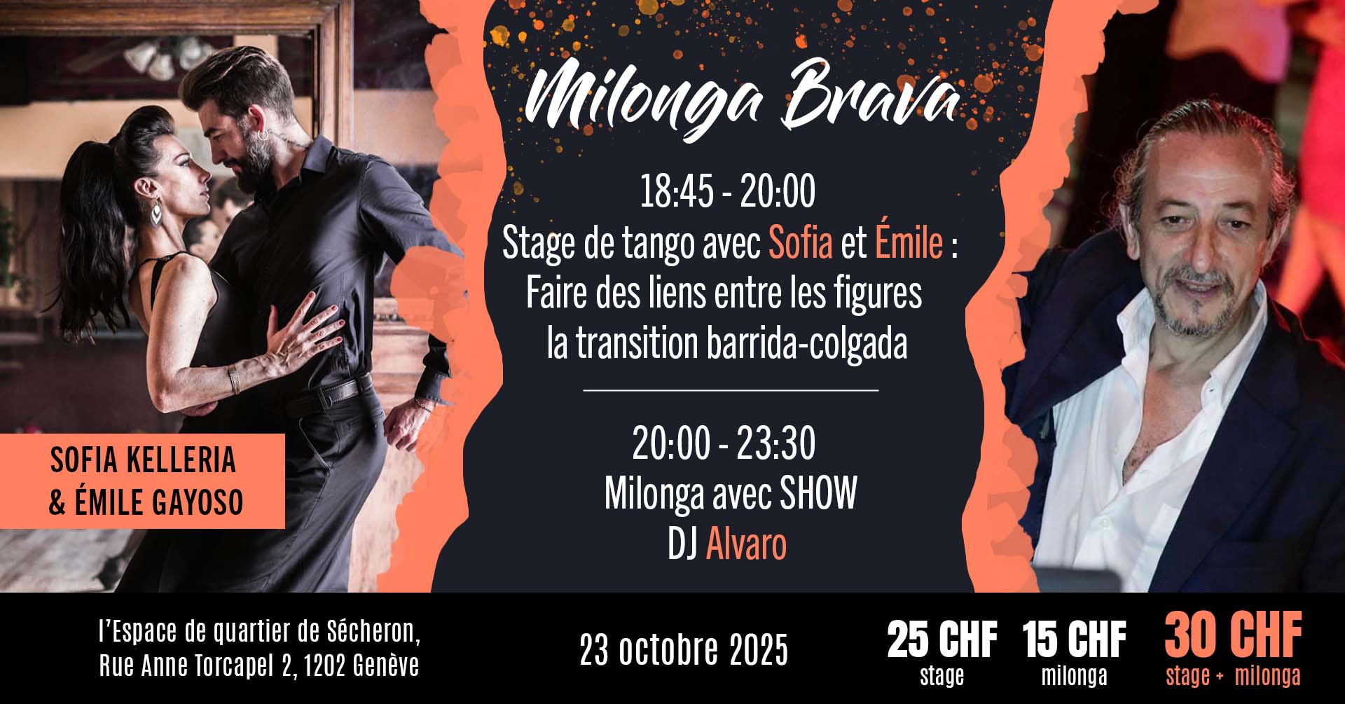 Milonga Brava avec Sofia Kelleria & Émile Gayoso