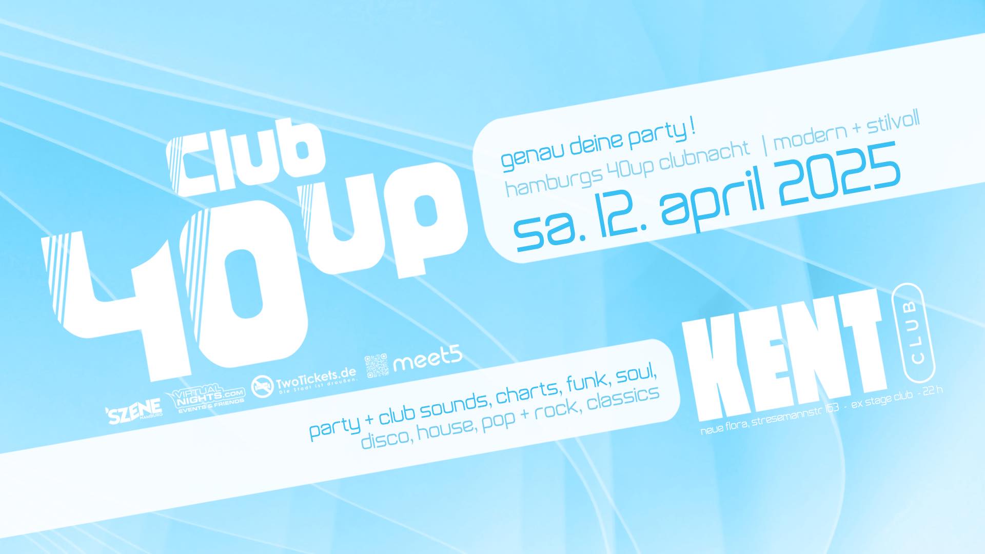 Club40up🪩Genau deine Party! Die Hamburger Club Party für die Generation 40up