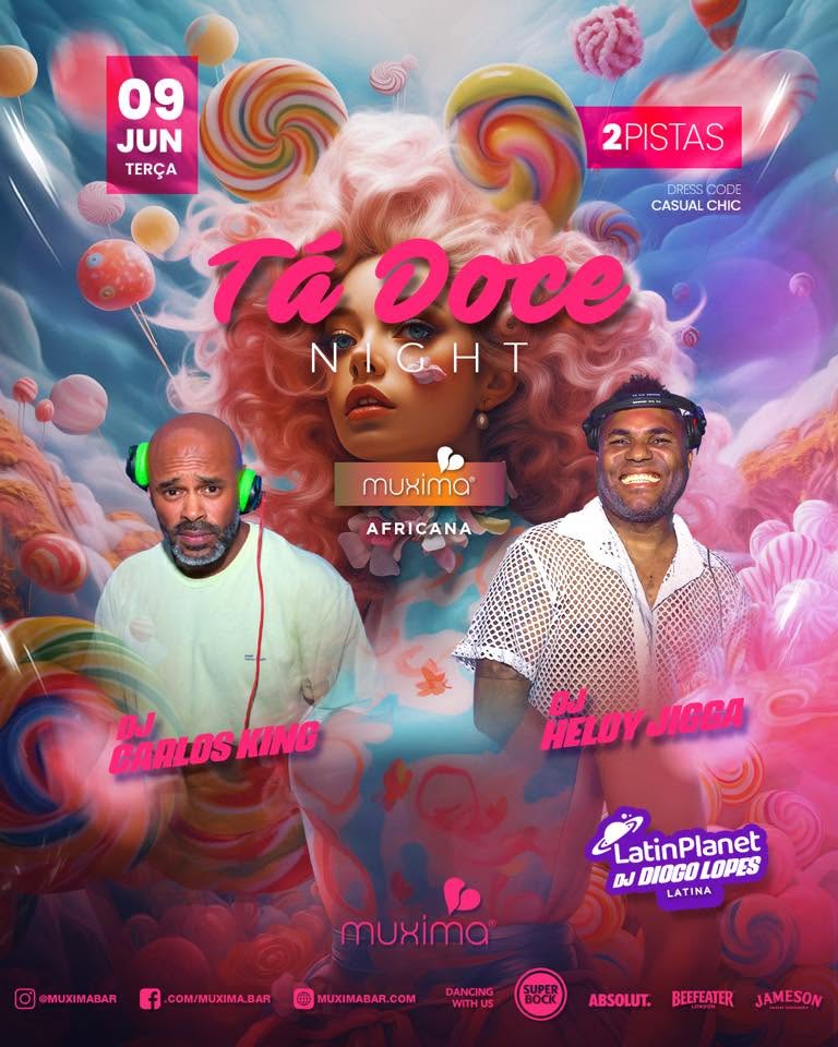 TERÇA 9 JUNHO ► 👣🍭 TÁ DOCE 🍭 👣 🔥 2 pistas, 2 DJs e 100% energia!t