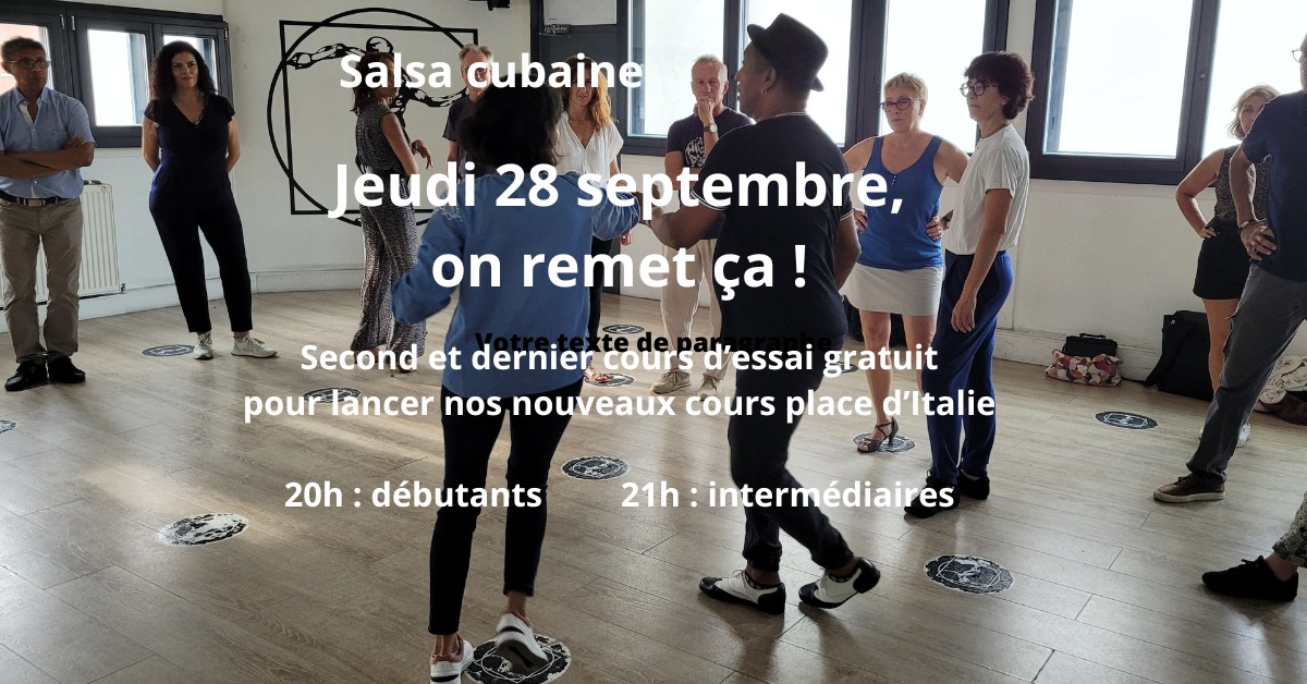 Salsa cubaine - Place d'Italie - Cours d'essai gratuit