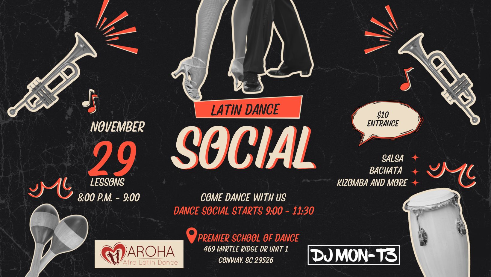 Latin Dance Social: Conway Myrtle Beach SC