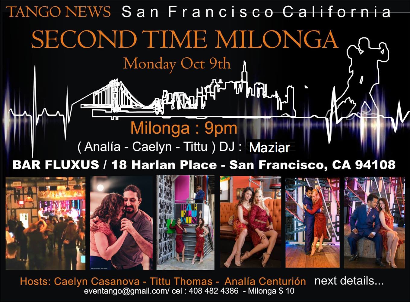 Tonight ! Second Time Milonga - Au Revoir, Analía!