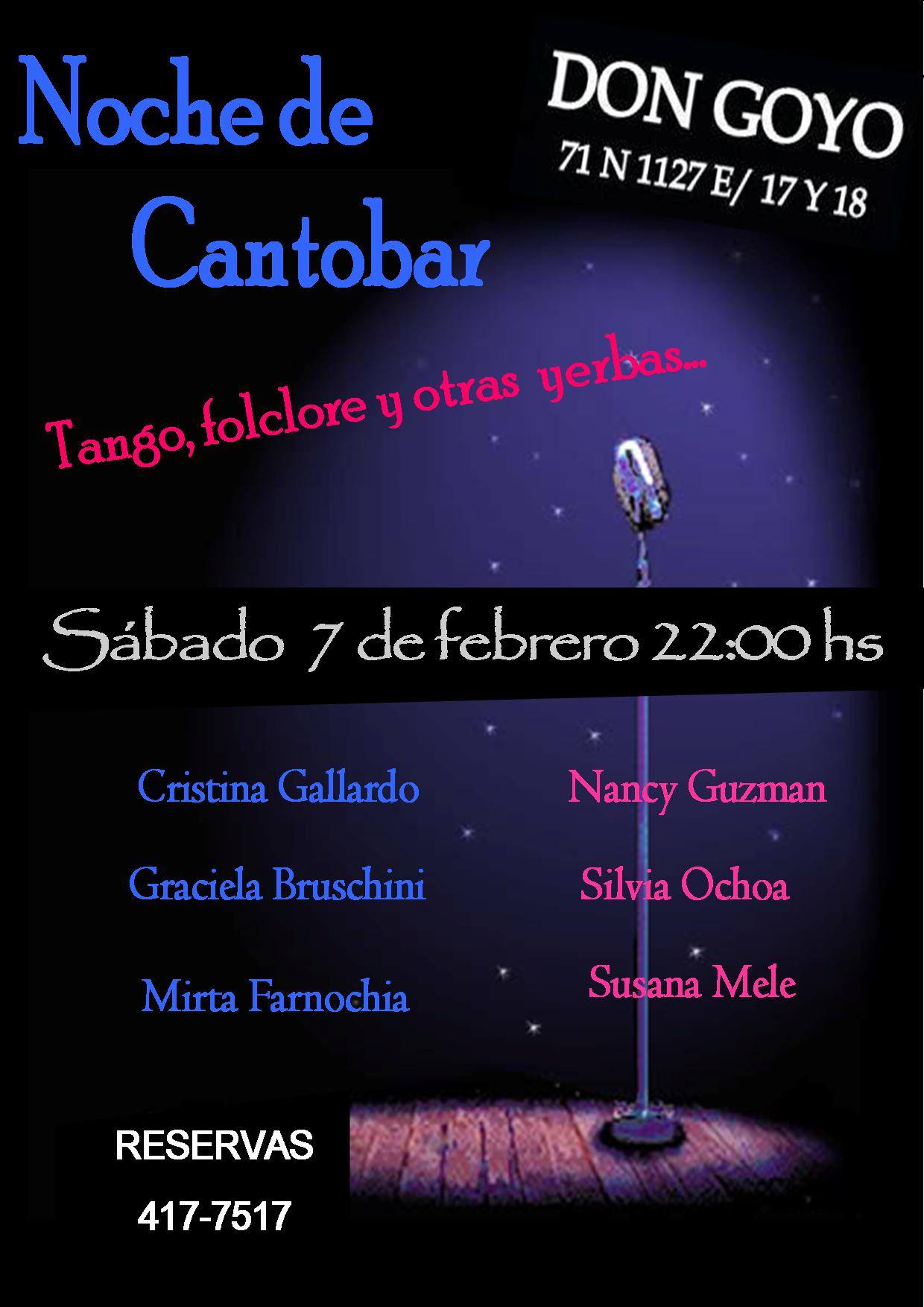 Cantobar + micrófono abierto