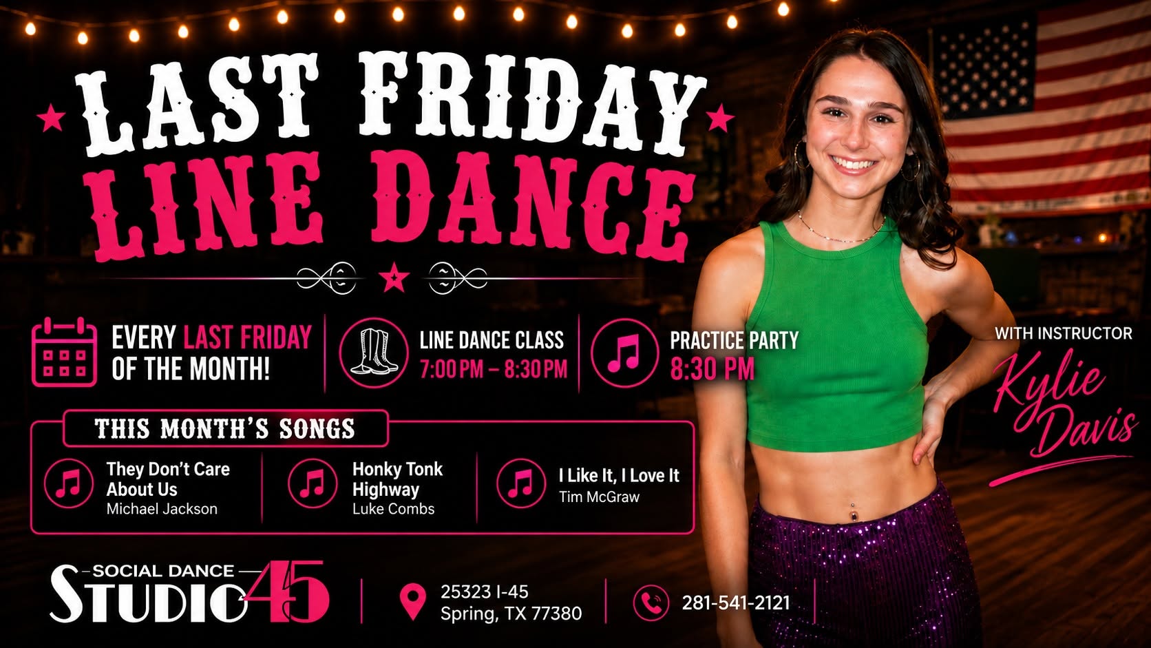 Last Friday Line Dance @ Studio 45 🤠