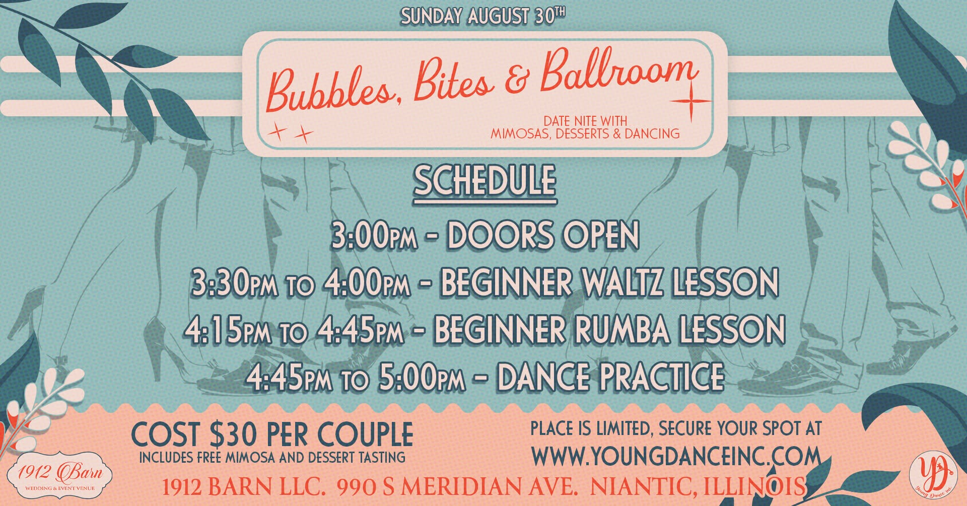 Bubbles, Bites & Ballroom. A fun Date night