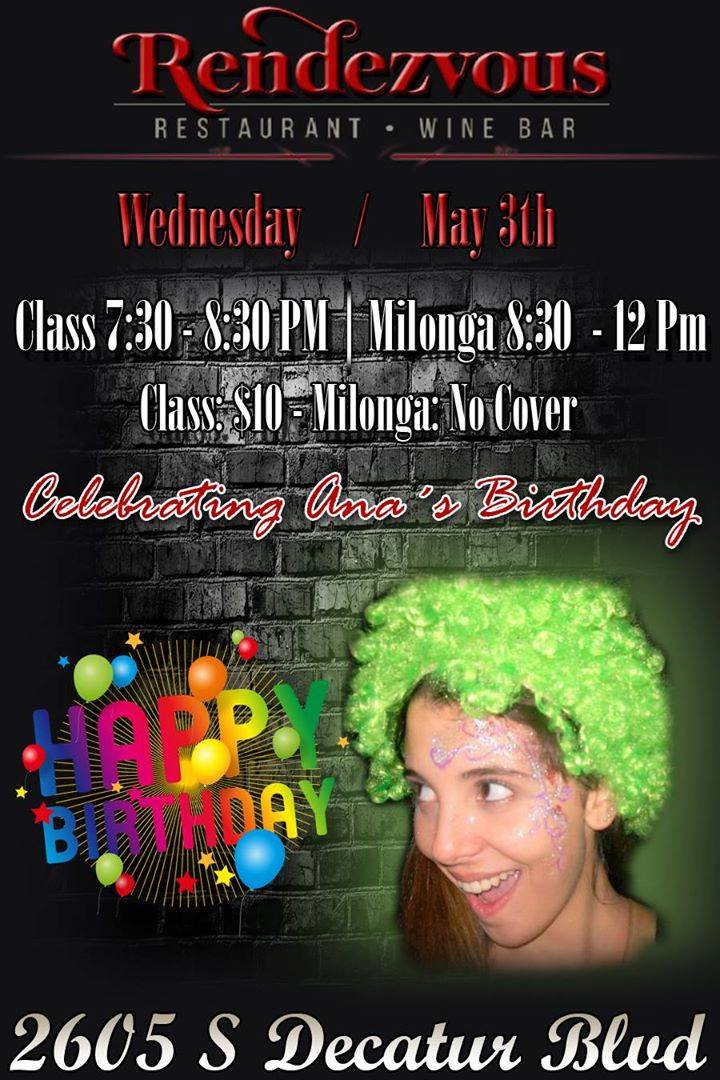 Tango Wednesdays at Rendezvous!