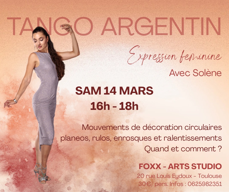 Stage Expression féminine Tango